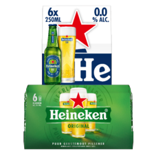 Heineken pilsener of Heineken 0.0%